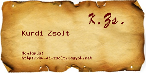 Kurdi Zsolt névjegykártya